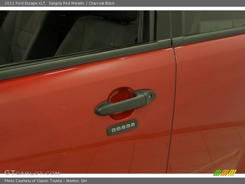 Sangria Red Metallic / Charcoal Black 2011 Ford Escape XLT