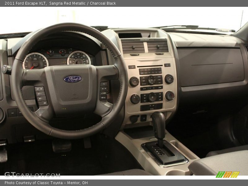 Sangria Red Metallic / Charcoal Black 2011 Ford Escape XLT