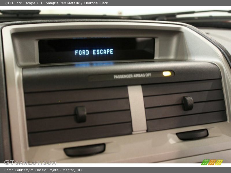 Sangria Red Metallic / Charcoal Black 2011 Ford Escape XLT