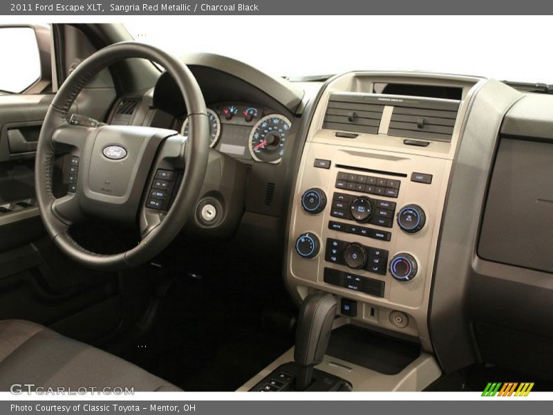 Sangria Red Metallic / Charcoal Black 2011 Ford Escape XLT