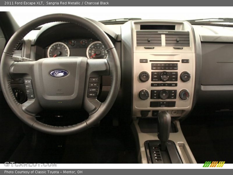 Sangria Red Metallic / Charcoal Black 2011 Ford Escape XLT