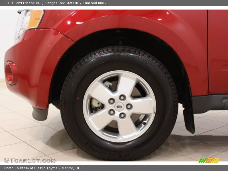 Sangria Red Metallic / Charcoal Black 2011 Ford Escape XLT