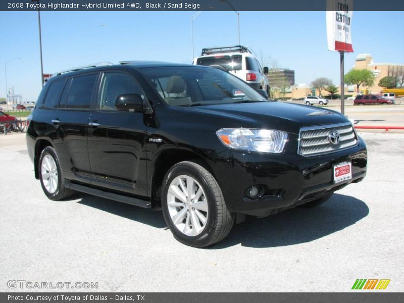 Black / Sand Beige 2008 Toyota Highlander Hybrid Limited 4WD