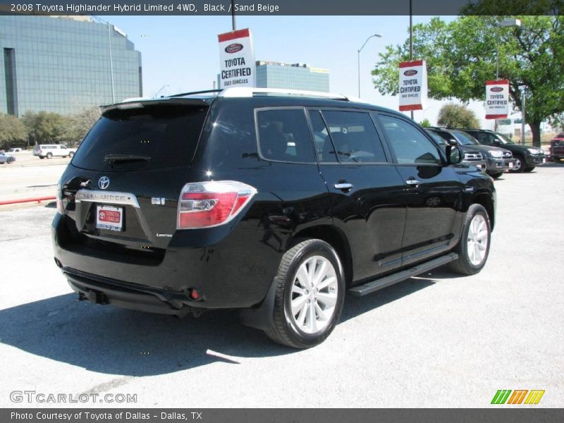 Black / Sand Beige 2008 Toyota Highlander Hybrid Limited 4WD