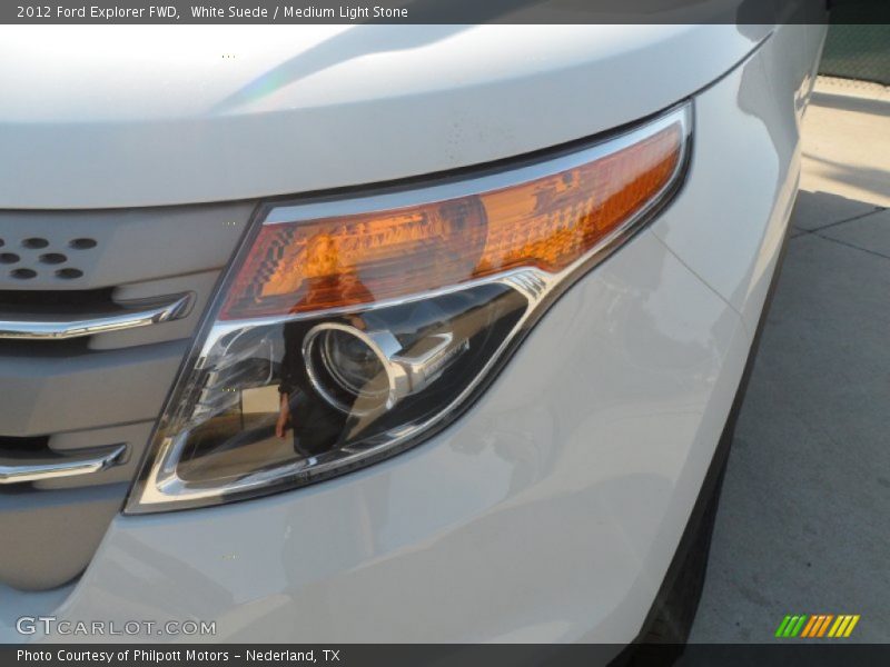 White Suede / Medium Light Stone 2012 Ford Explorer FWD