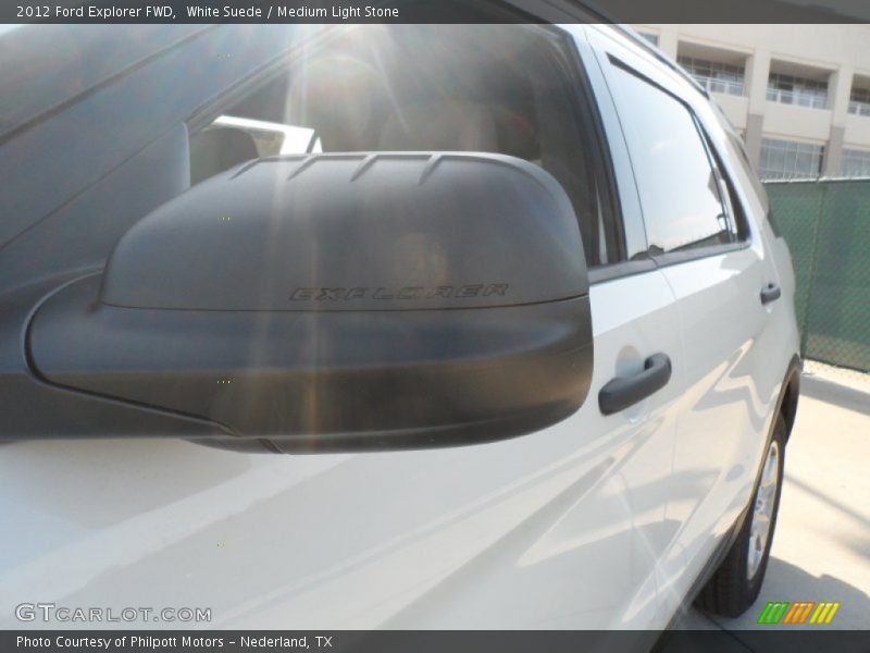 White Suede / Medium Light Stone 2012 Ford Explorer FWD