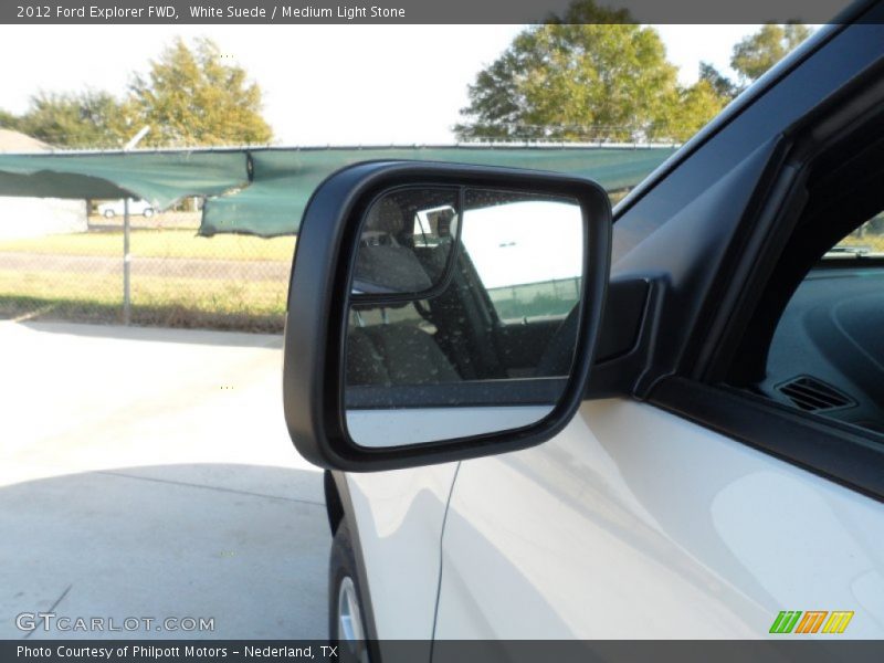 White Suede / Medium Light Stone 2012 Ford Explorer FWD
