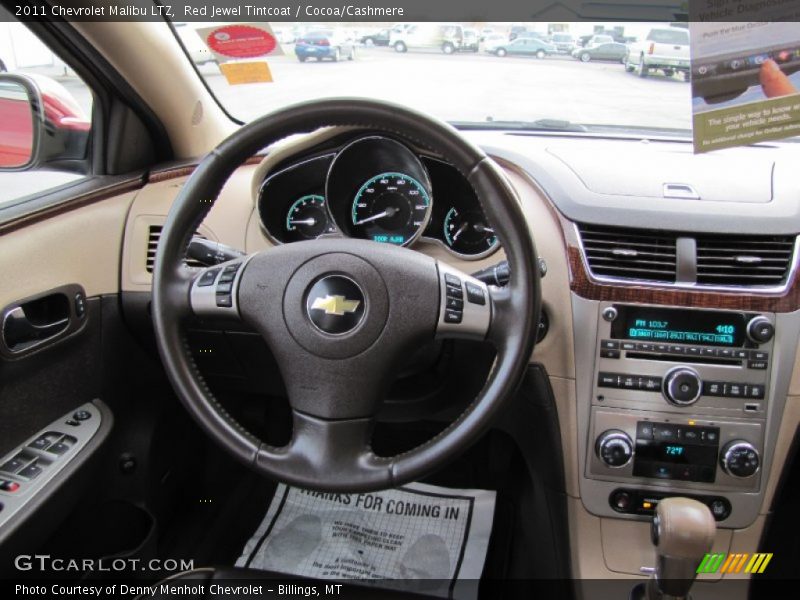 Red Jewel Tintcoat / Cocoa/Cashmere 2011 Chevrolet Malibu LTZ