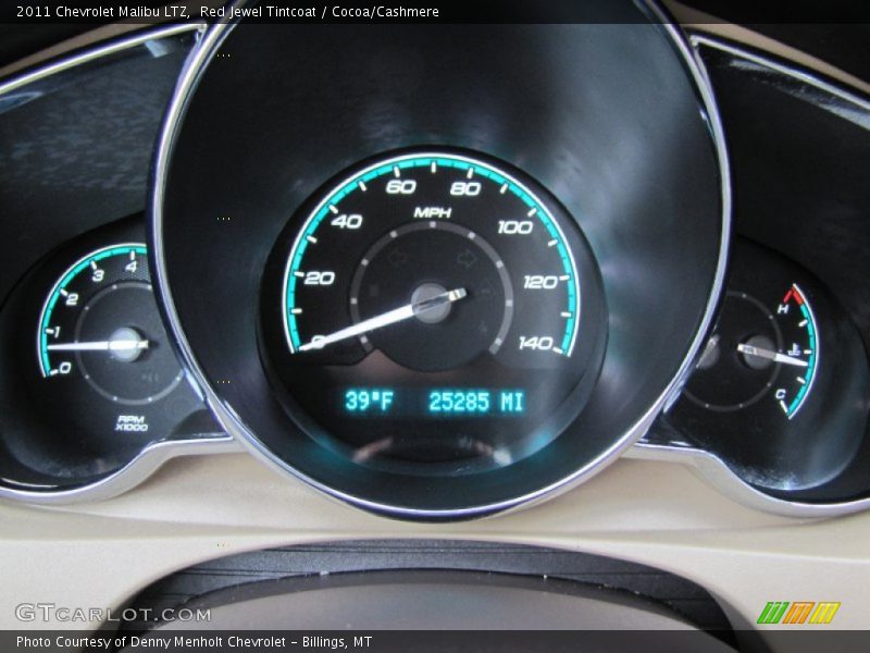 Red Jewel Tintcoat / Cocoa/Cashmere 2011 Chevrolet Malibu LTZ