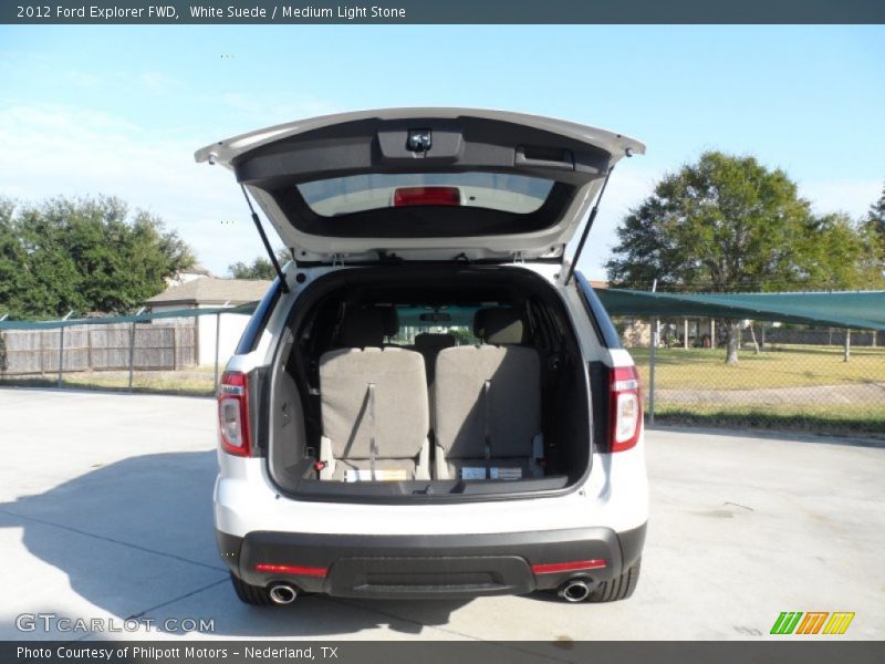 White Suede / Medium Light Stone 2012 Ford Explorer FWD