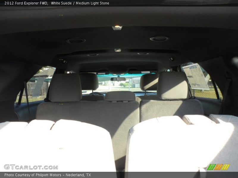 White Suede / Medium Light Stone 2012 Ford Explorer FWD