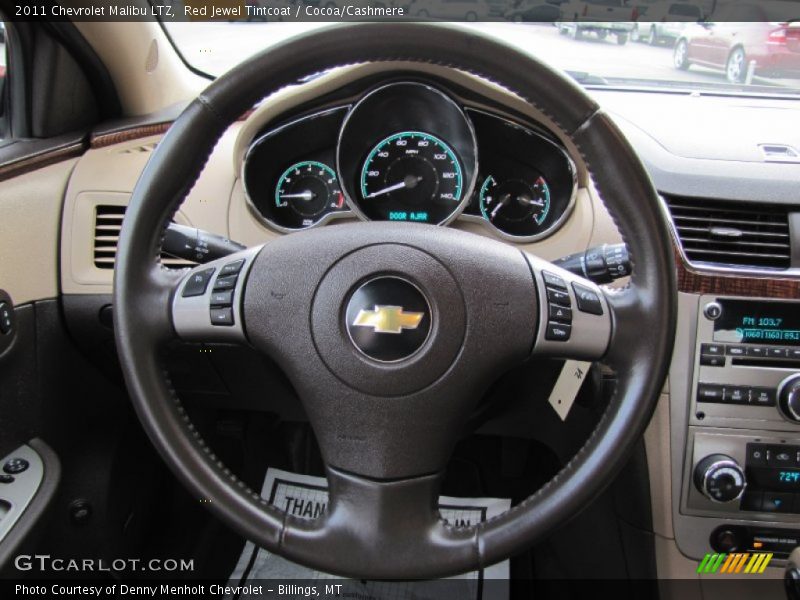 Red Jewel Tintcoat / Cocoa/Cashmere 2011 Chevrolet Malibu LTZ