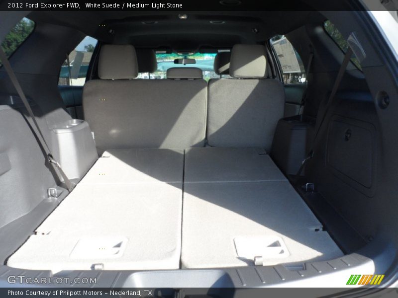White Suede / Medium Light Stone 2012 Ford Explorer FWD