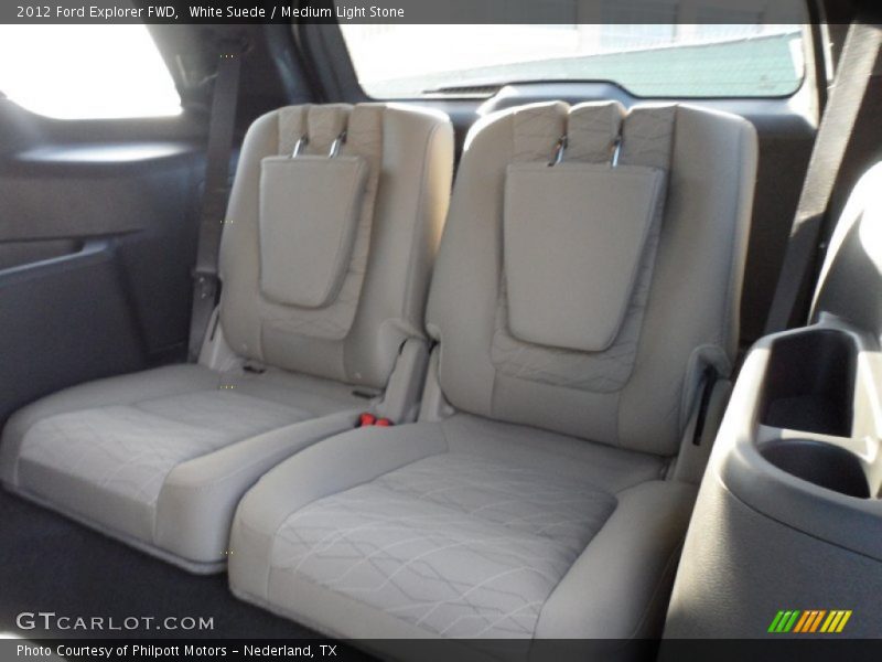 White Suede / Medium Light Stone 2012 Ford Explorer FWD
