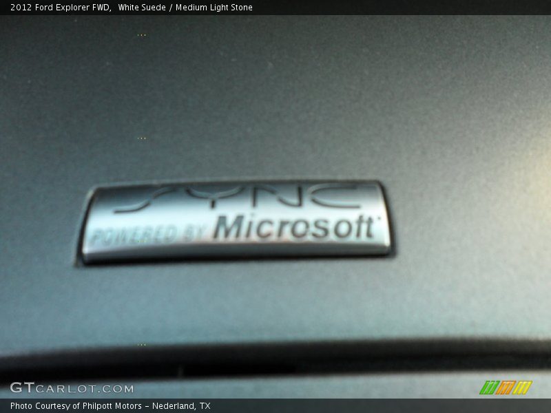 White Suede / Medium Light Stone 2012 Ford Explorer FWD