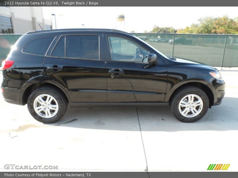 Twilight Black / Beige 2012 Hyundai Santa Fe GLS V6