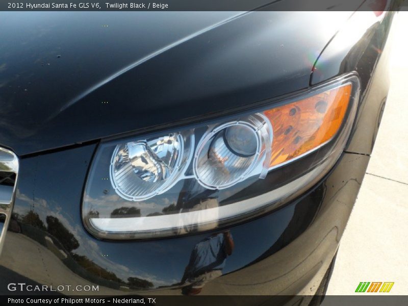Twilight Black / Beige 2012 Hyundai Santa Fe GLS V6