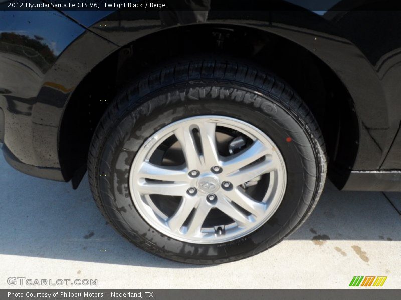 Twilight Black / Beige 2012 Hyundai Santa Fe GLS V6
