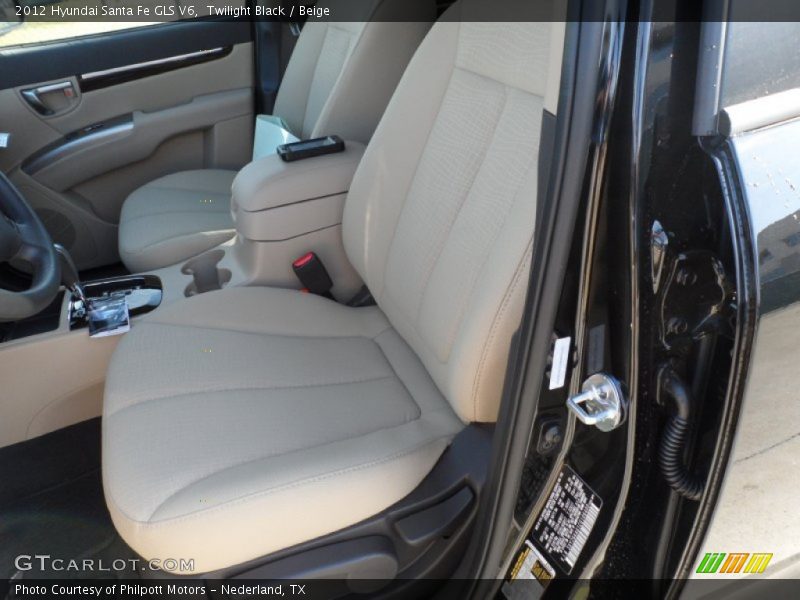 Twilight Black / Beige 2012 Hyundai Santa Fe GLS V6