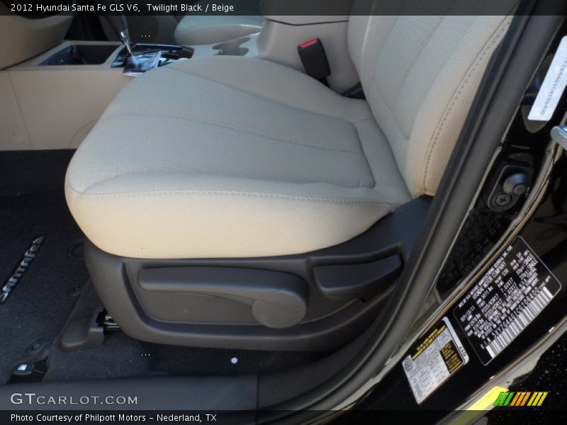 Twilight Black / Beige 2012 Hyundai Santa Fe GLS V6