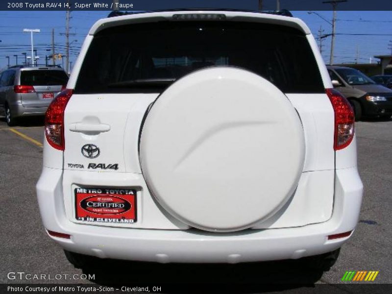 Super White / Taupe 2008 Toyota RAV4 I4