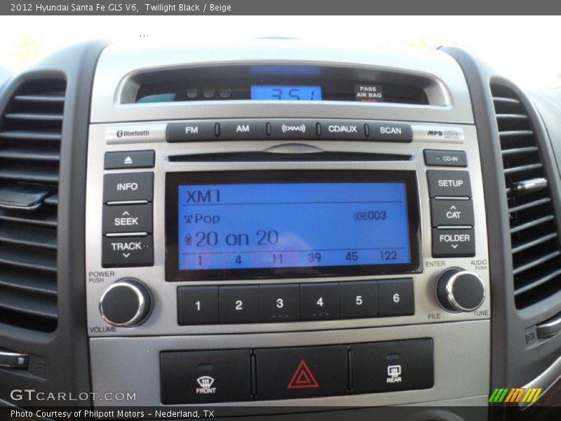 Controls of 2012 Santa Fe GLS V6