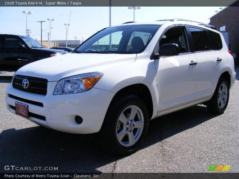 Super White / Taupe 2008 Toyota RAV4 I4