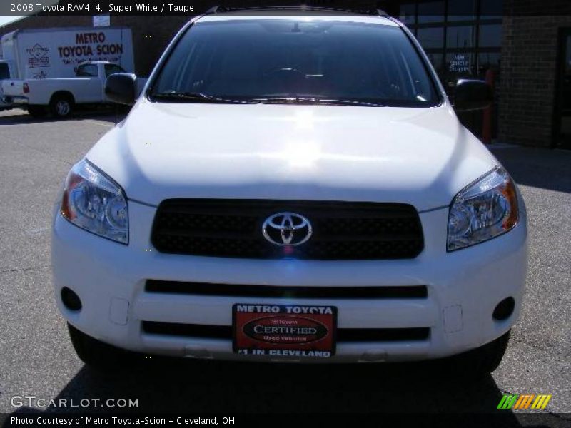 Super White / Taupe 2008 Toyota RAV4 I4