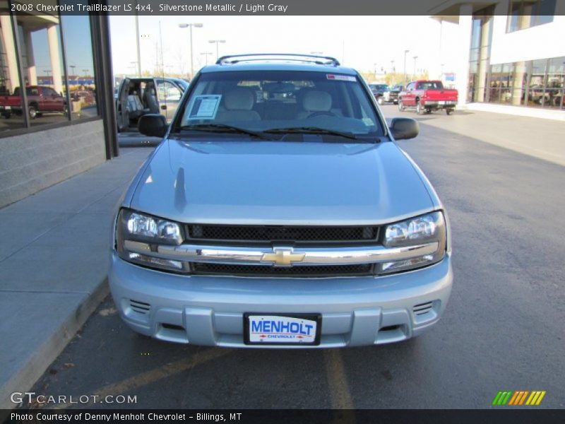 Silverstone Metallic / Light Gray 2008 Chevrolet TrailBlazer LS 4x4
