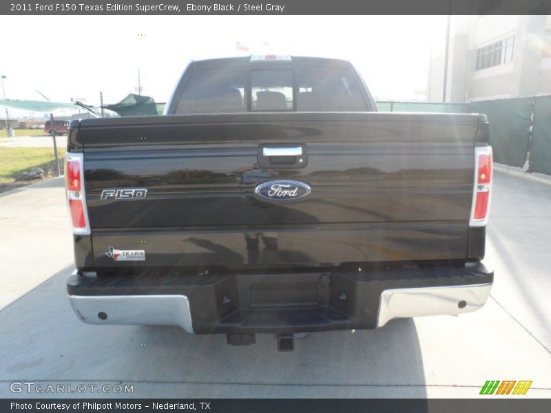 Ebony Black / Steel Gray 2011 Ford F150 Texas Edition SuperCrew