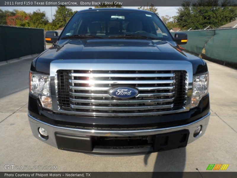 Ebony Black / Steel Gray 2011 Ford F150 Texas Edition SuperCrew