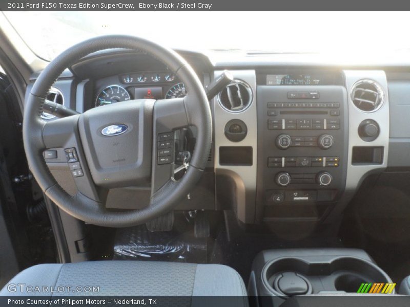 Ebony Black / Steel Gray 2011 Ford F150 Texas Edition SuperCrew