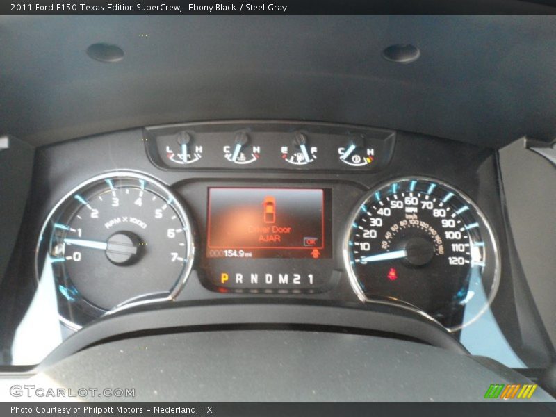 Ebony Black / Steel Gray 2011 Ford F150 Texas Edition SuperCrew