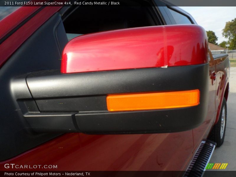 Red Candy Metallic / Black 2011 Ford F150 Lariat SuperCrew 4x4