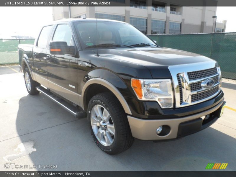 Ebony Black / Pale Adobe 2011 Ford F150 Lariat SuperCrew