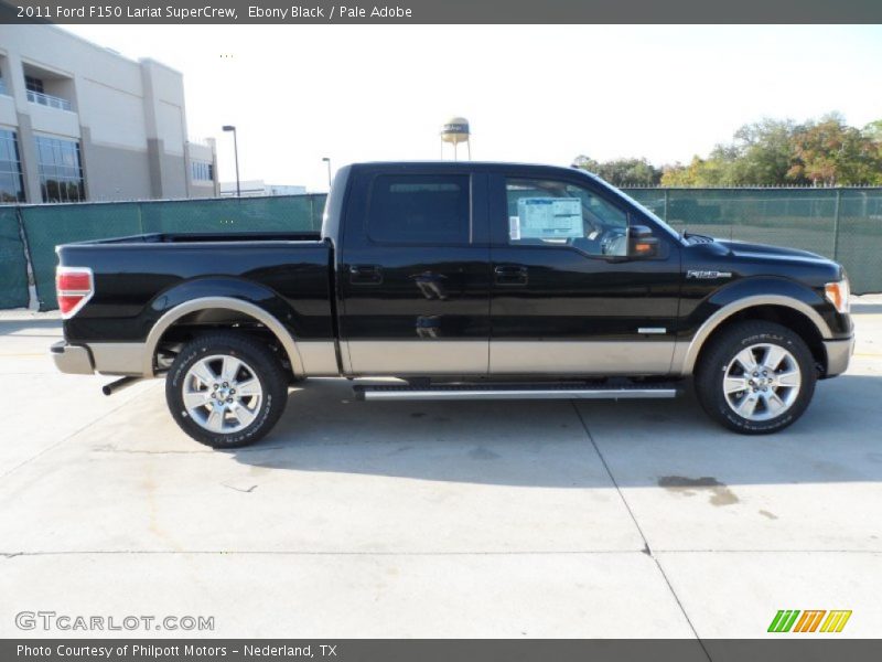 Ebony Black / Pale Adobe 2011 Ford F150 Lariat SuperCrew