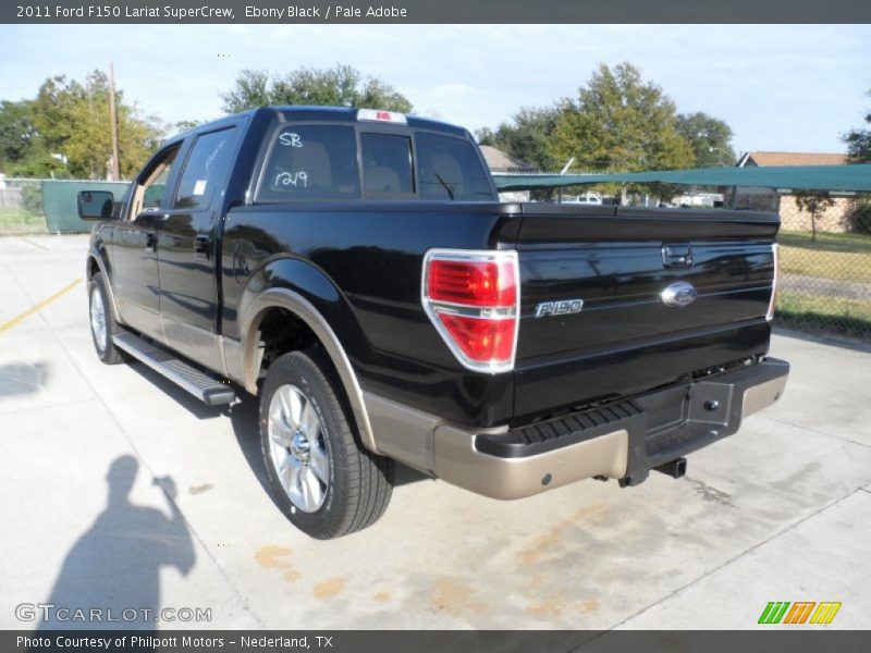 Ebony Black / Pale Adobe 2011 Ford F150 Lariat SuperCrew