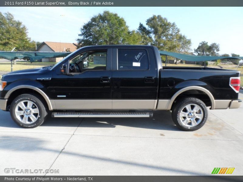 Ebony Black / Pale Adobe 2011 Ford F150 Lariat SuperCrew