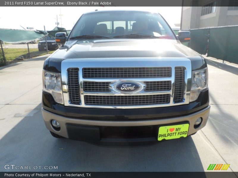 Ebony Black / Pale Adobe 2011 Ford F150 Lariat SuperCrew
