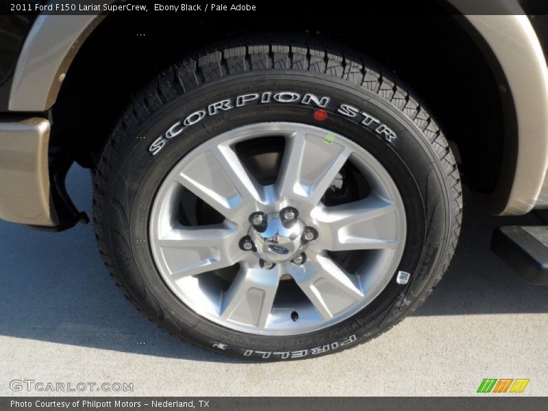 Ebony Black / Pale Adobe 2011 Ford F150 Lariat SuperCrew