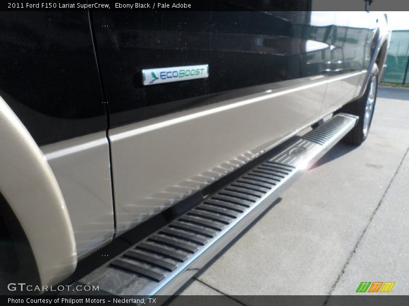 Ebony Black / Pale Adobe 2011 Ford F150 Lariat SuperCrew