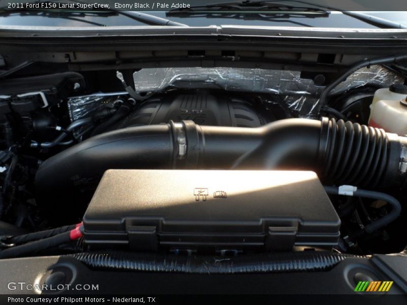 Ebony Black / Pale Adobe 2011 Ford F150 Lariat SuperCrew