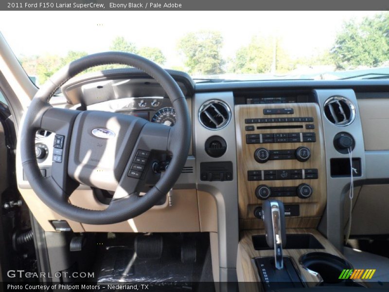 Ebony Black / Pale Adobe 2011 Ford F150 Lariat SuperCrew
