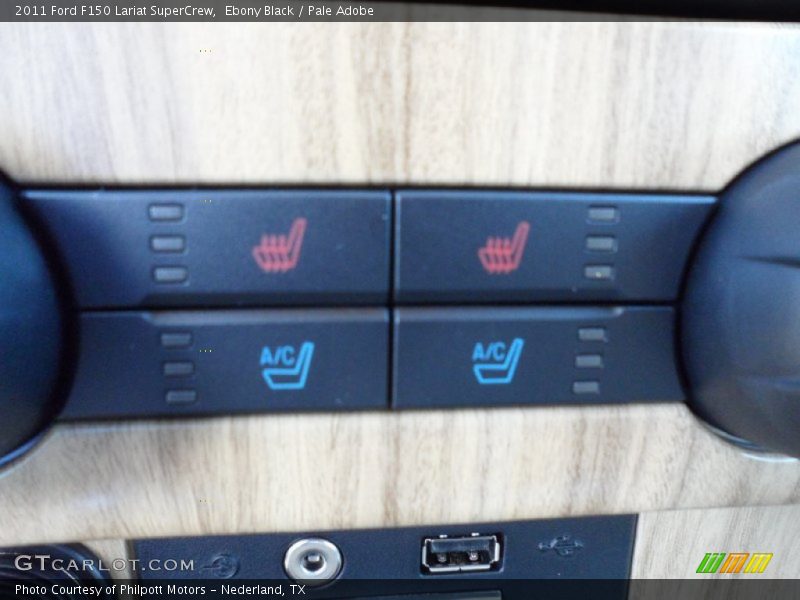 Ebony Black / Pale Adobe 2011 Ford F150 Lariat SuperCrew