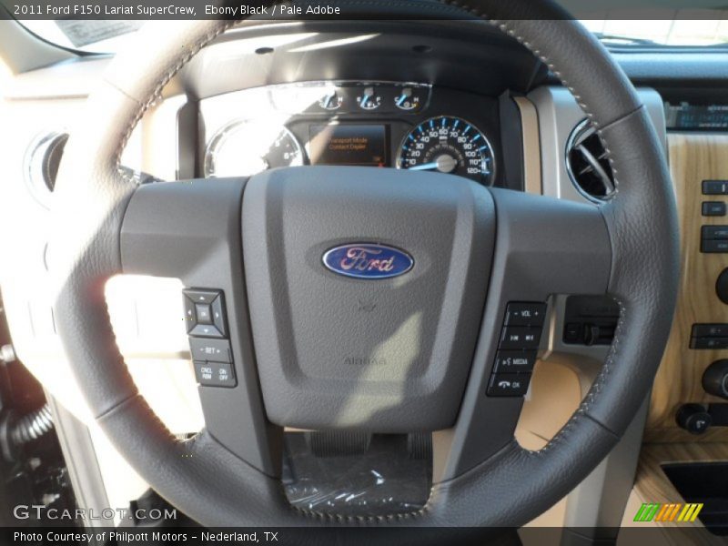 Ebony Black / Pale Adobe 2011 Ford F150 Lariat SuperCrew