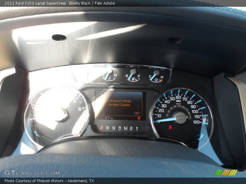 Ebony Black / Pale Adobe 2011 Ford F150 Lariat SuperCrew