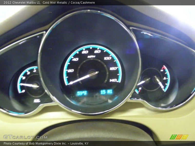 Gold Mist Metallic / Cocoa/Cashmere 2012 Chevrolet Malibu LS