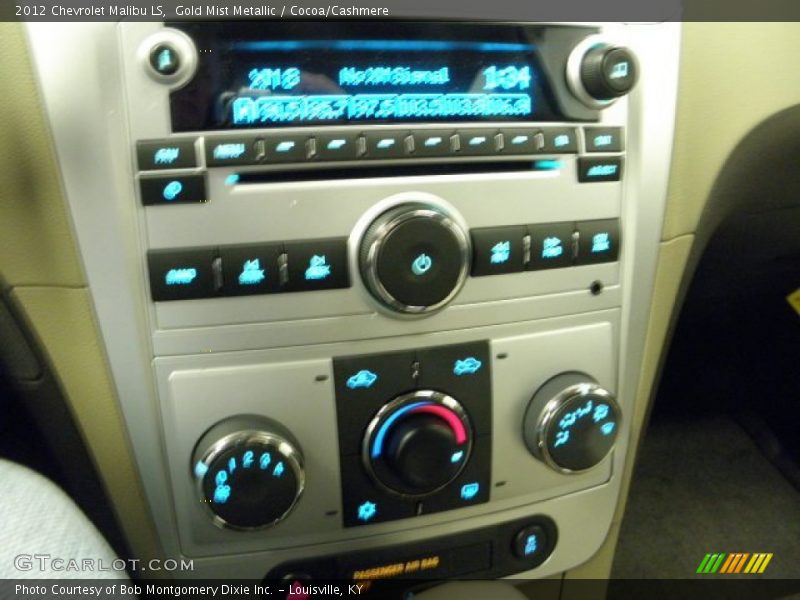 Gold Mist Metallic / Cocoa/Cashmere 2012 Chevrolet Malibu LS