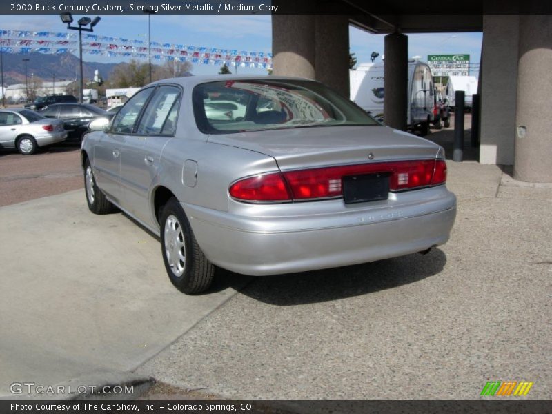 Sterling Silver Metallic / Medium Gray 2000 Buick Century Custom