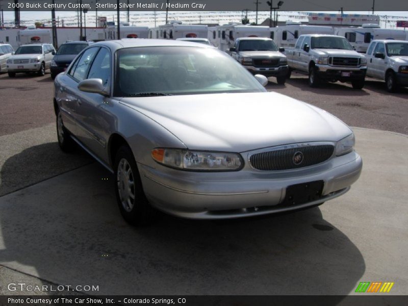 Sterling Silver Metallic / Medium Gray 2000 Buick Century Custom